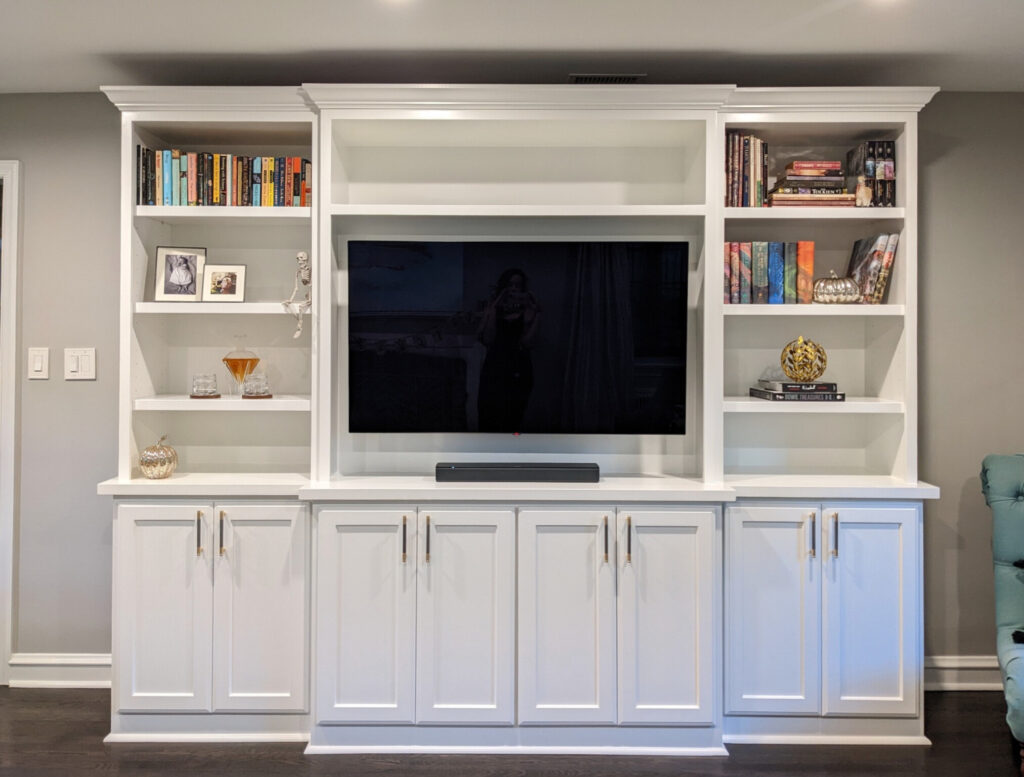 Custom-Tv-Built-In-Penn-Wynne-Pa-Jng-Construction Custom TV built-in in Penn Wynne PA by JNG Construction